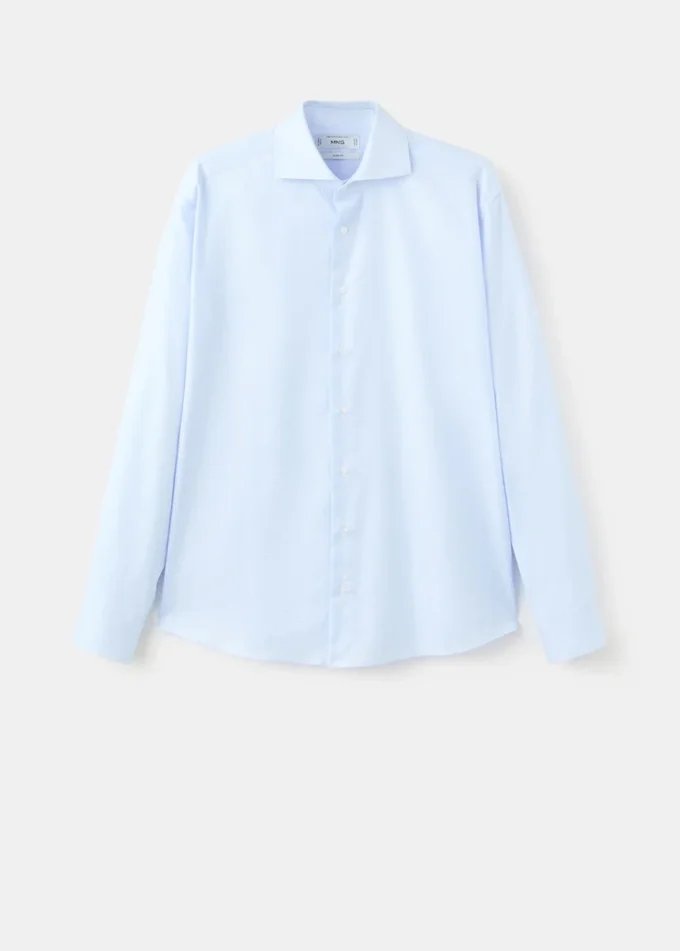 Chemise slim en twill à micro-imprimé