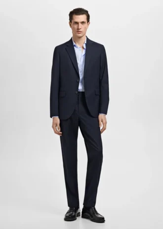 Chemise slim en twill à micro-imprimé