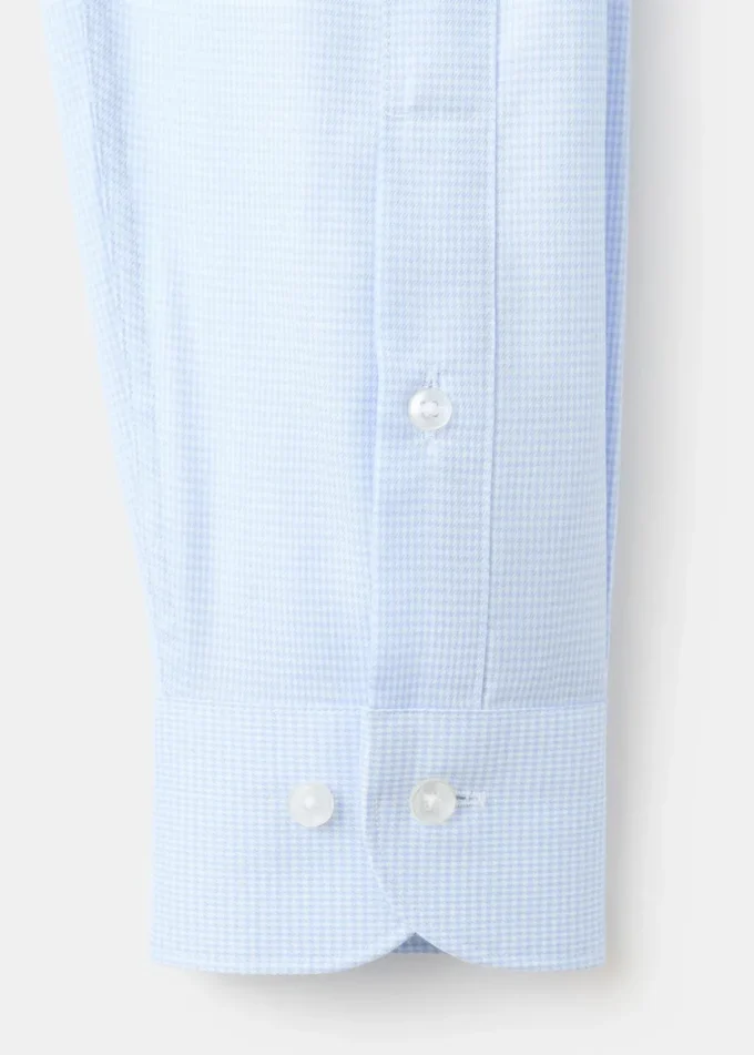 Chemise slim en twill à micro-imprimé