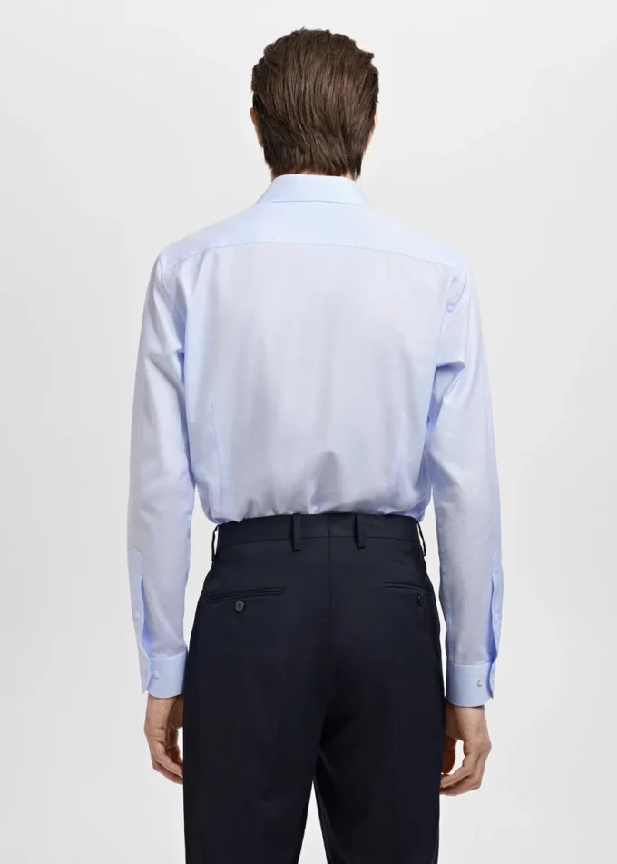 Chemise slim en twill à micro-imprimé