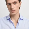 Chemise slim en twill à micro-imprimé