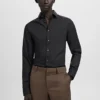Chemise slim fit en coton