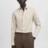 Chemise slim fit en coton