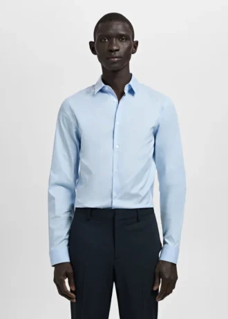 Chemise slim fit en coton
