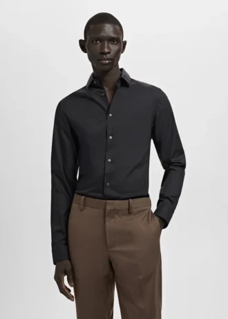 Chemise slim fit en coton