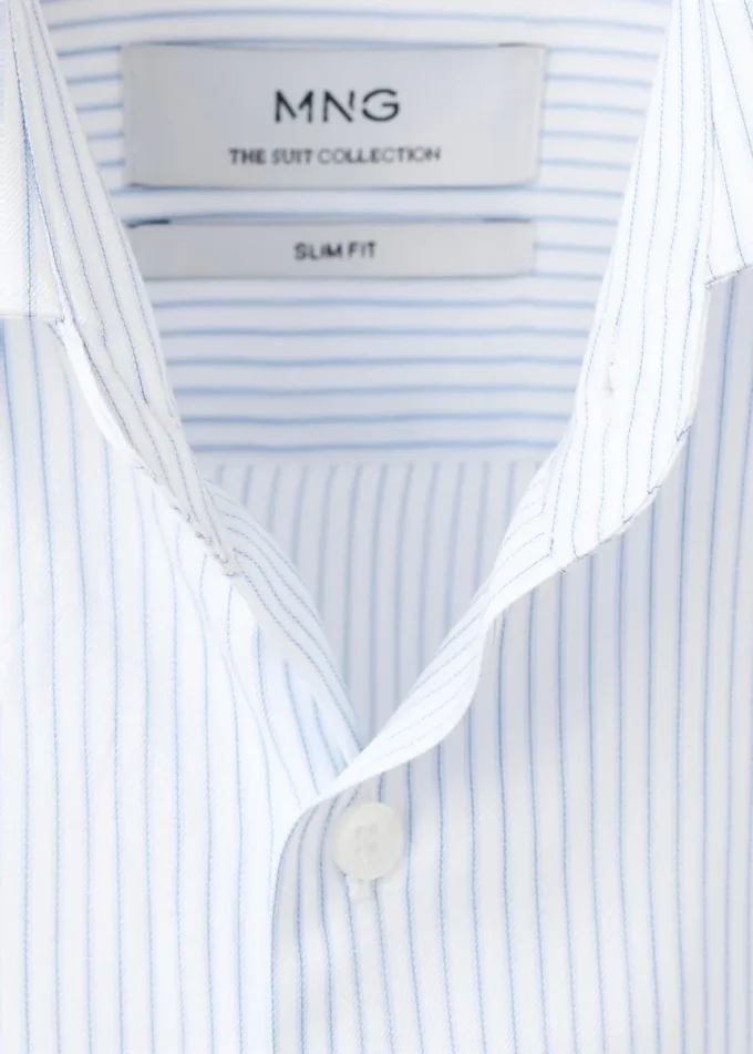Chemise slim fit en coton