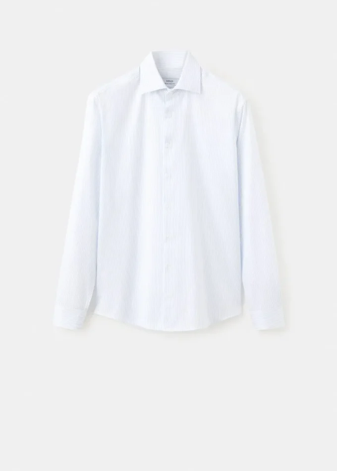 Chemise slim fit en coton