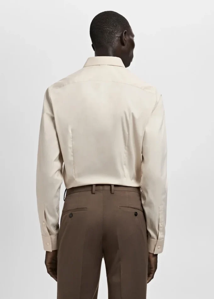 Chemise slim fit en coton