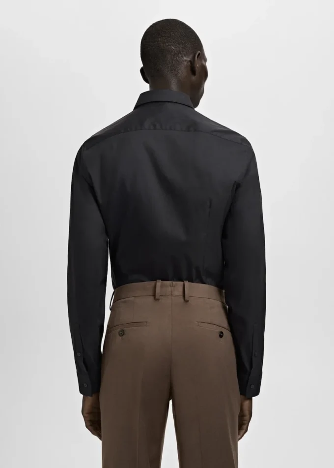 Chemise slim fit en coton