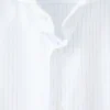 Chemise slim fit en coton rayé