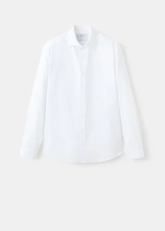 Chemise slim fit en coton rayé Chemise slim fit en coton rayé