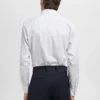 Chemise slim fit en coton rayé Chemise slim fit en coton rayé