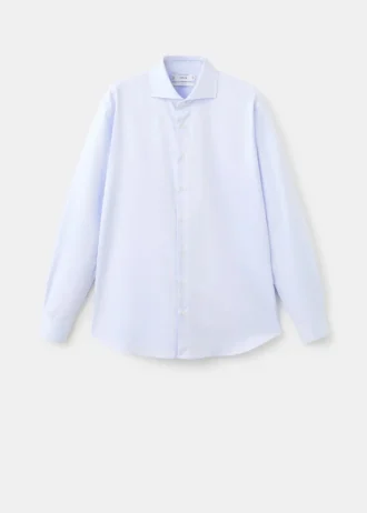 Chemise slim fit en tissu twill