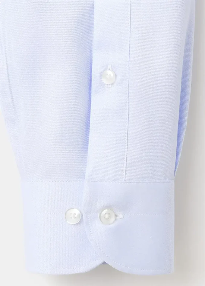Chemise slim fit en tissu twill