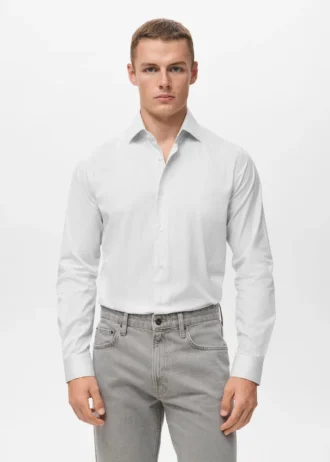 Chemise slim rayée 100 % coton Chemise slim rayée 100 % coton