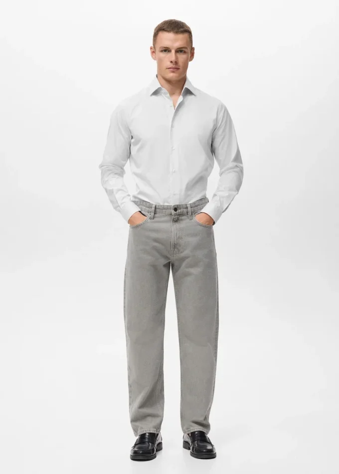 Chemise slim rayée 100 % coton Chemise slim rayée 100 % coton