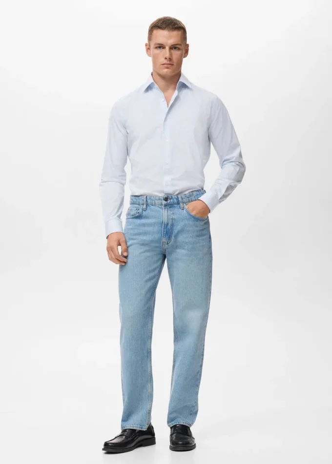 Chemise slim rayée 100 % coton Chemise slim rayée 100 % coton