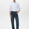 Chemise slim rayée 100 % coton