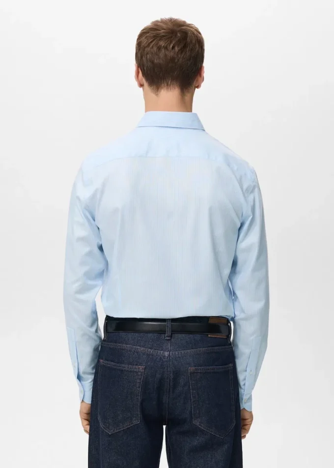 Chemise slim rayée 100 % coton Chemise slim rayée 100 % coton