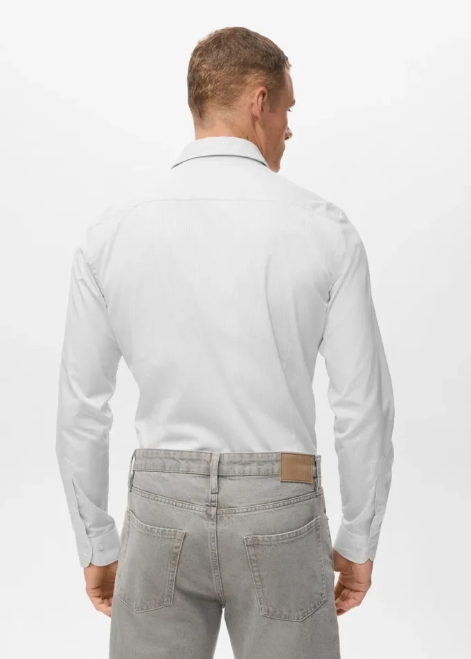 Chemise slim rayée 100 % coton Chemise slim rayée 100 % coton