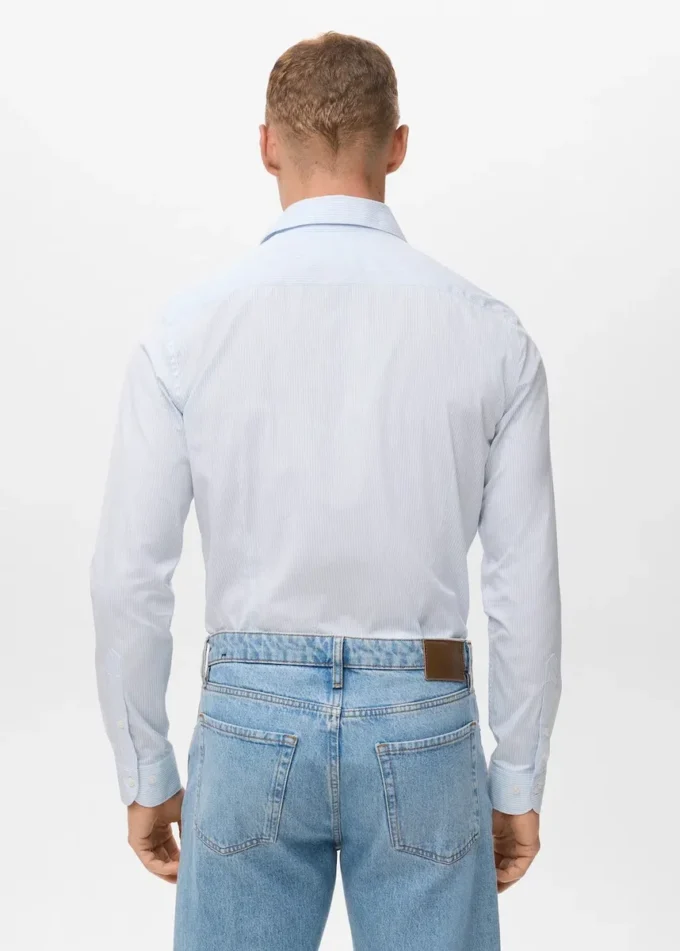 Chemise slim rayée 100 % coton Chemise slim rayée 100 % coton