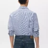 Chemise slim rayée 100 % coton