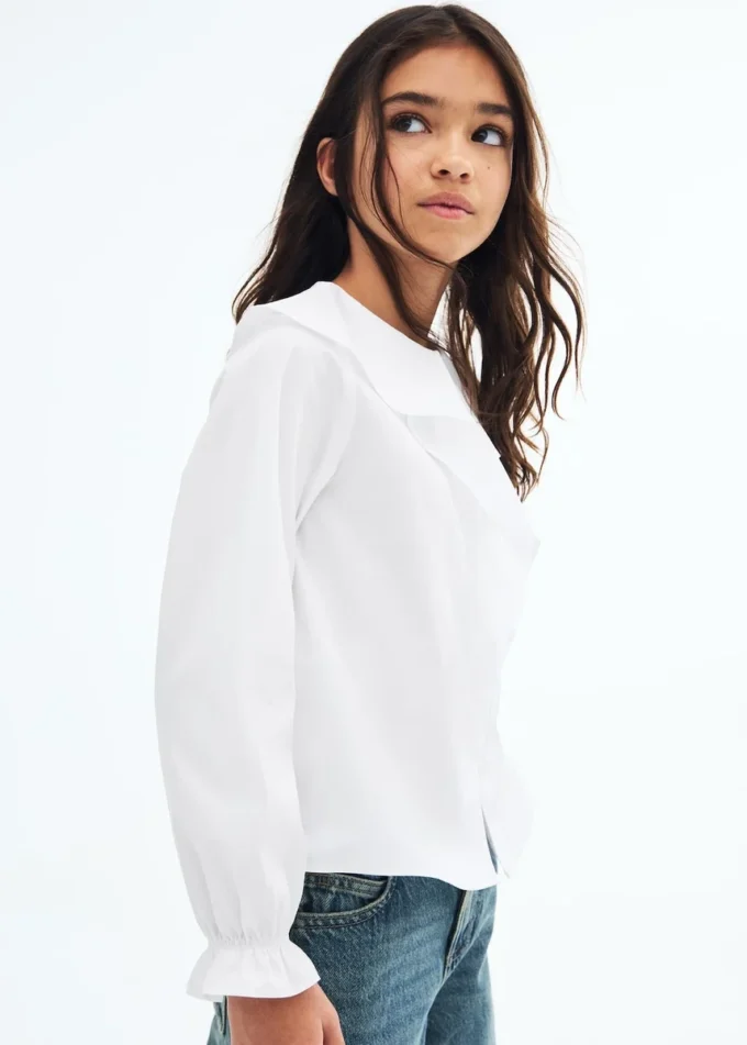 Chemise à volants
