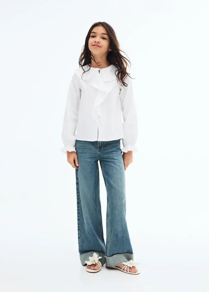 Chemise à volants