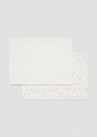 Châle en coton avec imprimé mini-fleurs
