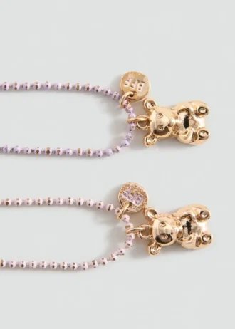 Collier chaîne ours en peluche