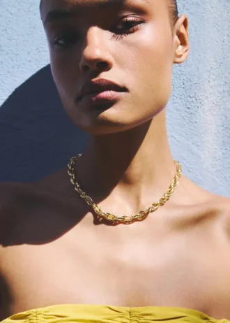 Collier à maillons combinés