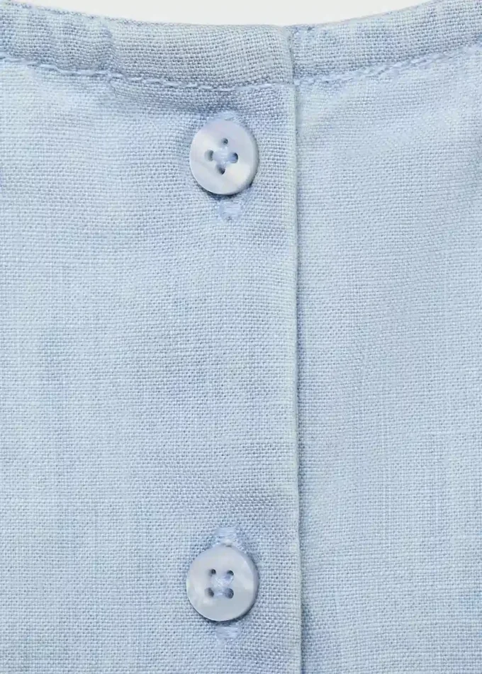 Combinaison en denim brodée Combinaison en denim brodée