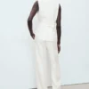 Combinaison en lin style costume Combinaison en lin style costume