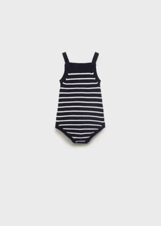 Combinaison en tricot rayé