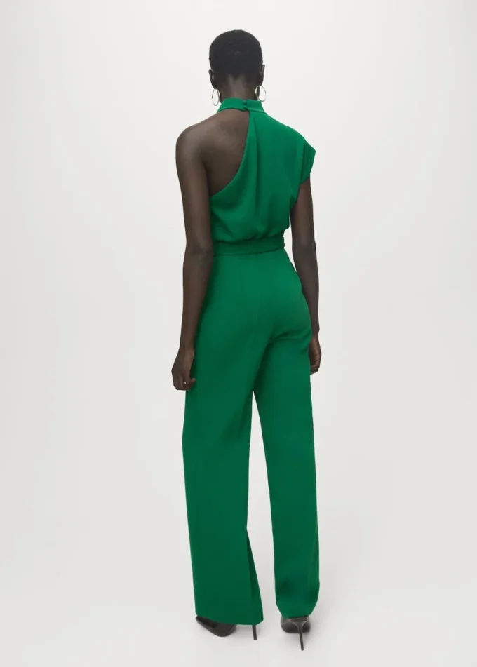 Combinaison longue asymétrique avec ceinture Combinaison longue asymétrique avec ceinture