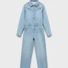 Combinaison longue en denim Combinaison longue en denim