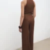 Combinaison plissée avec ceinture Combinaison plissée avec ceinture