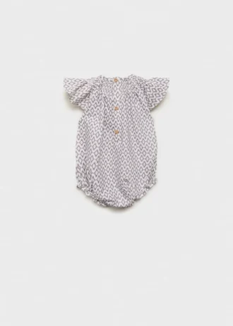 Combinaison une pièce en coton imprimé