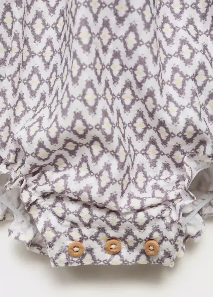 Combinaison une pièce en coton imprimé Combinaison une pièce en coton imprimé