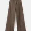 Culotte en jean avec détails de coutures