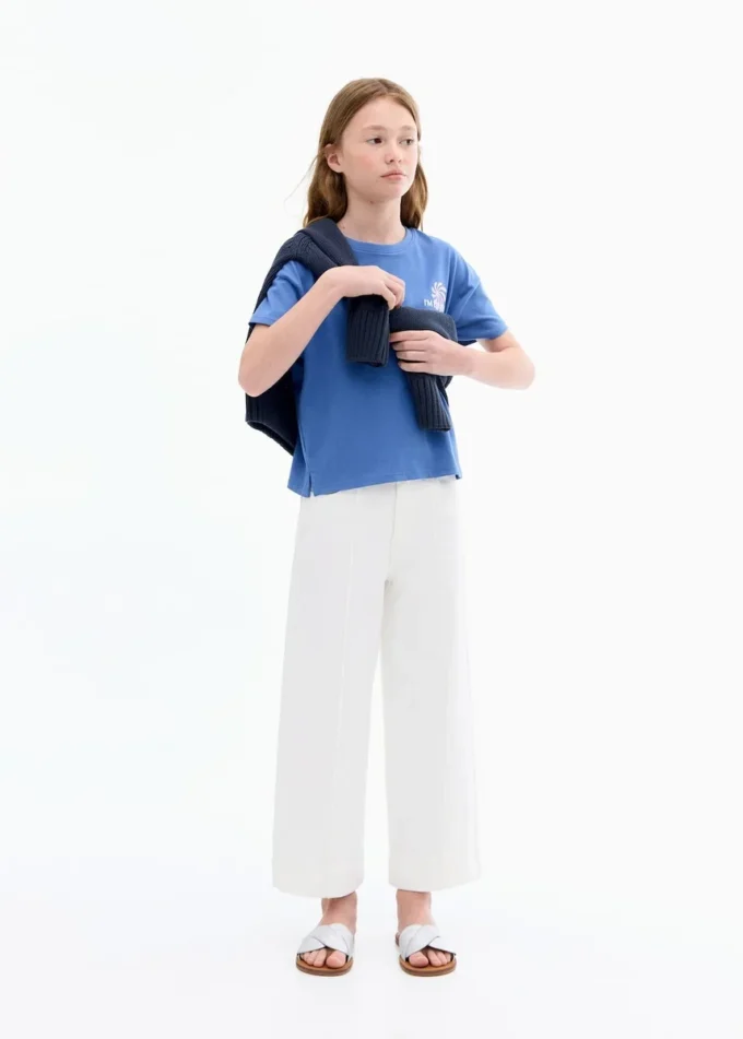 Culotte en jean avec détails de coutures Culotte en jean avec détails de coutures