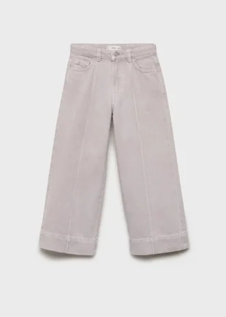 Culotte en jean avec détails de coutures