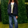 Culotte en jean avec détails de coutures