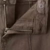 Culotte en jean avec détails de coutures