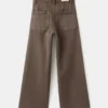 Culotte en jean avec détails de coutures