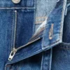 Culotte en jean avec détails de coutures