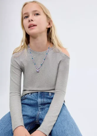 Culotte en jean avec strass