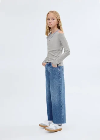 Culotte en jean avec strass