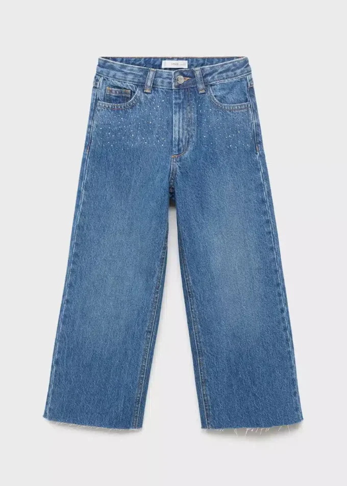 Culotte en jean avec strass Culotte en jean avec strass
