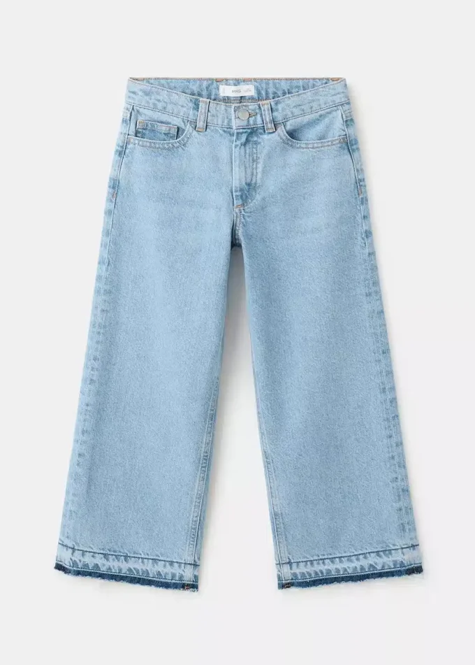 Culotte en jean taille moyenne confortable Culotte en jean taille moyenne confortable